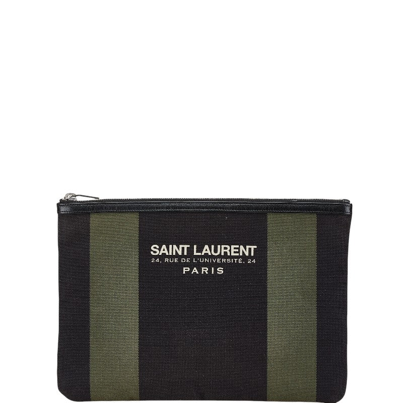 Saint Laurent Leather Red Clutch Style 3