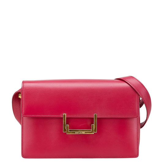 Saint Laurent Loulou Leather Red Shoulder Bag Style 2