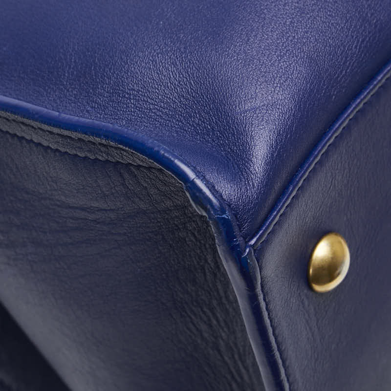 Saint Laurent YSL Logo Petit Cabas Leather 2Way Bag