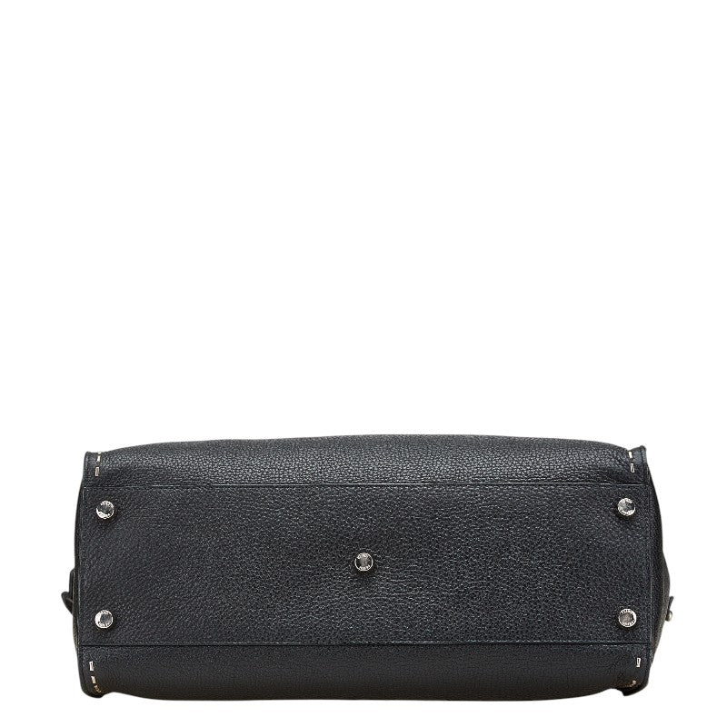 Fendi Peekaboo Leather Red Handbag Style 42