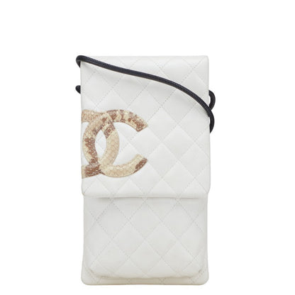 Chanel Cambon Line Python Lambskin Shoulder Bag