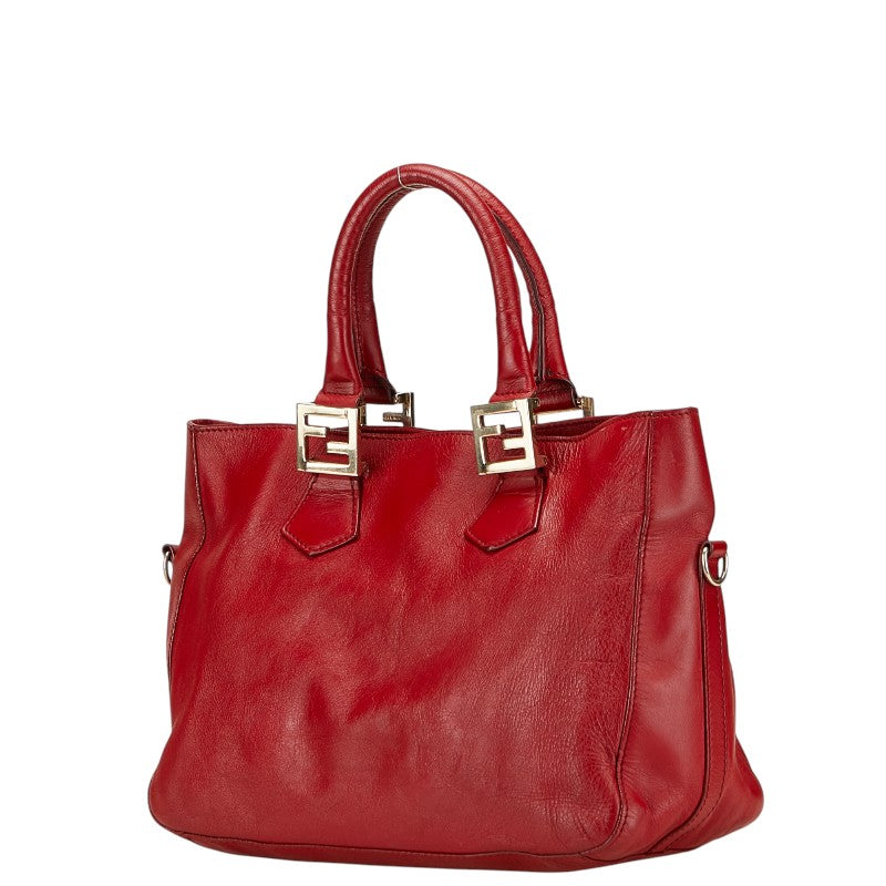 Fendi Luxury Leather Red Handbag Style 40