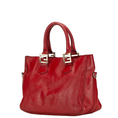 Fendi Luxury Leather Red Handbag Style 40