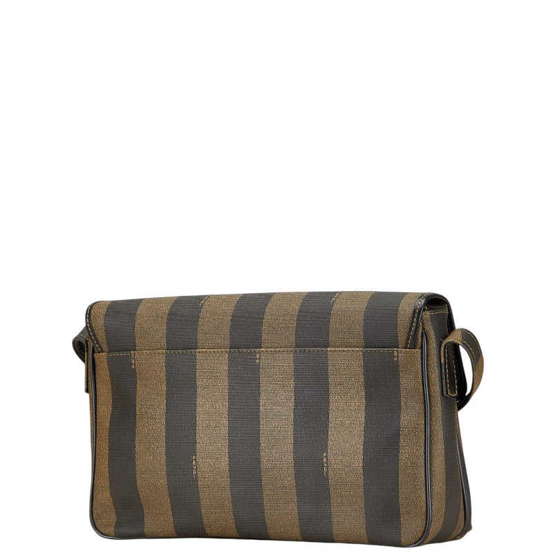 Fendi Pequin Pvc Leather Shoulder Bag