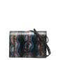 Saint Laurent YSL Logo Python Leather Shoulder Bag