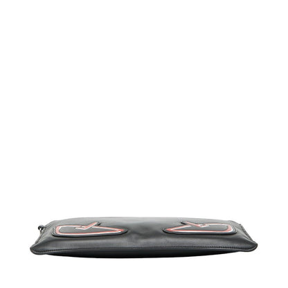 Fendi Monster Bugs Eye Leather Clutch Bag