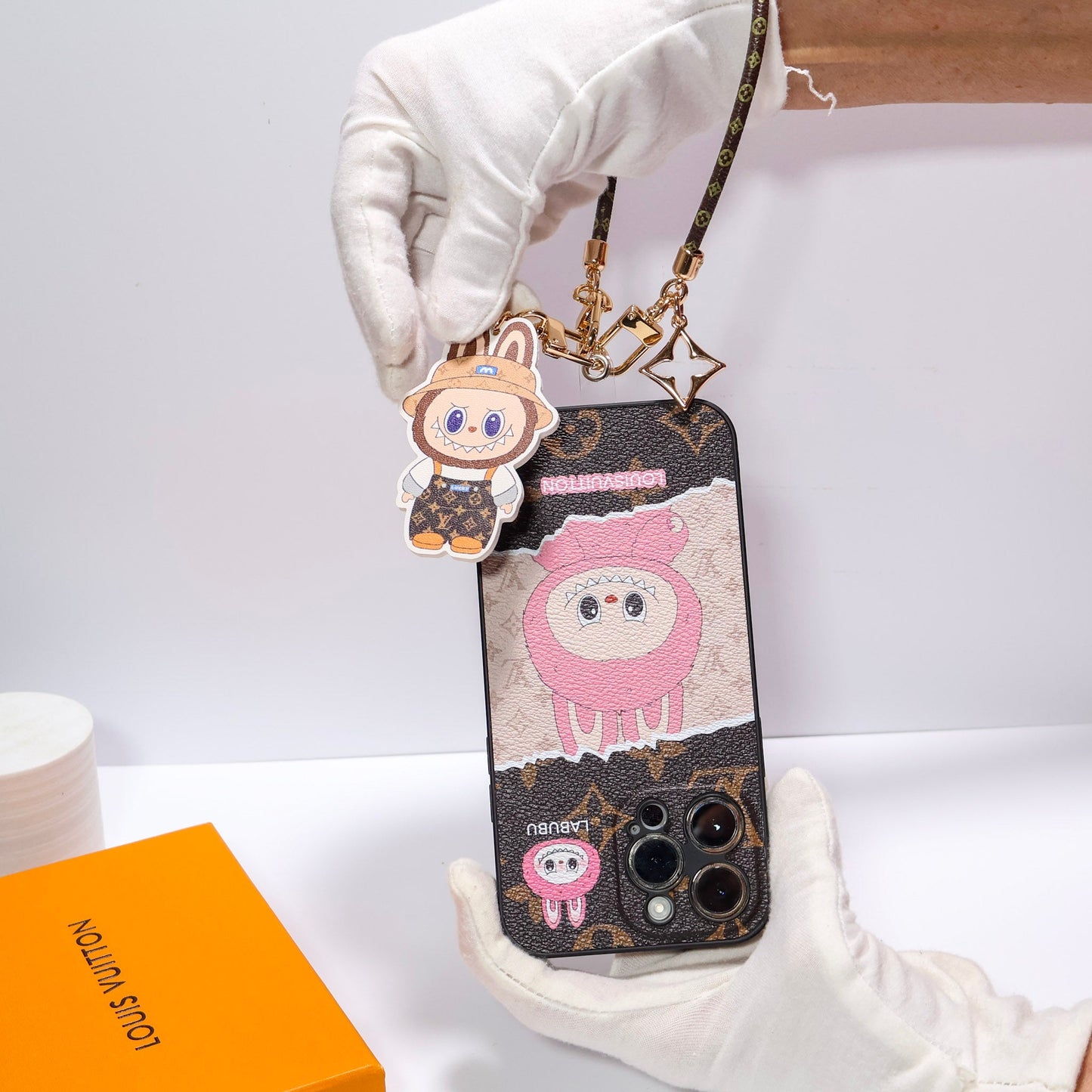LV iPhone Case Labubu Style for 1316 Pro Max Series