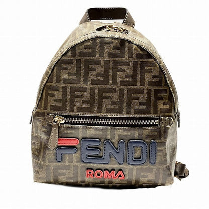 Fendi Fendi×Fila Zucca Coated Canvas Backpack