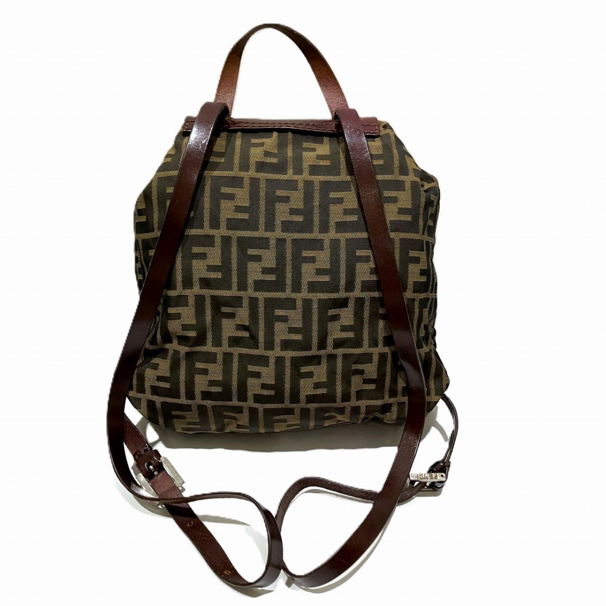 Fendi Luxury Leather Red Backpack Leather