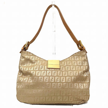 Fendi Canvas Leather Shoulder Bag