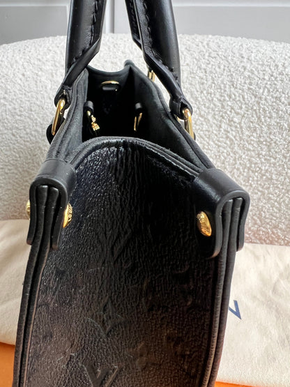 Louis Vuitton On the Go Black PM Empreinte (RRP £2,420)