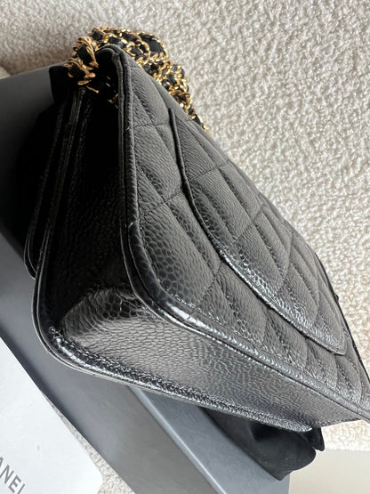 Chanel Black Caviar Wallet on Chain (RRP £2,930)