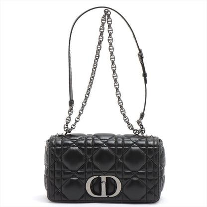 Dior Caro Leather Shoulder Bag Black