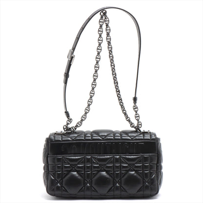 Dior Caro Leather Shoulder Bag Black