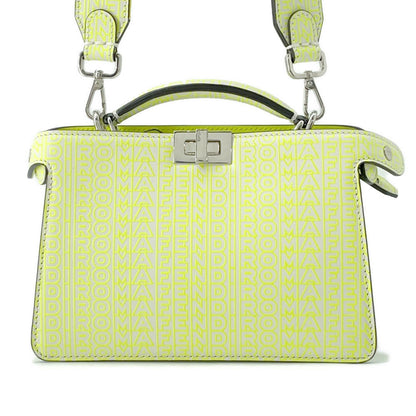 FENDI ?Peekaboo I.C.U. X-Cross Yellow7VA582 Leather Size Mini
