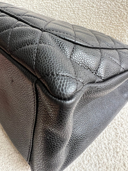 Chanel Black Caviar Grand Shopper Tote Gold Hardware (GST)