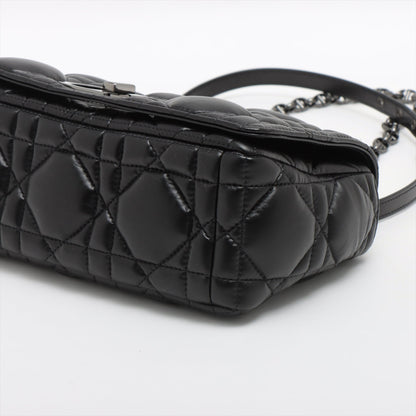 Dior Caro Leather Shoulder Bag Black