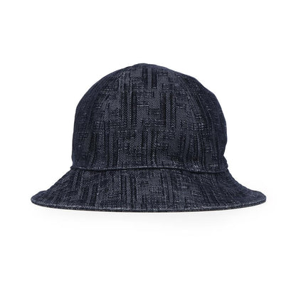 FENDI Zucca Pattern Hat Size M NavyFXQ982 Cotton65% Polyester35%