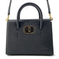 Dior Montaigne 30 Saint Honore 2WAY Handbag Black Leather Size Small