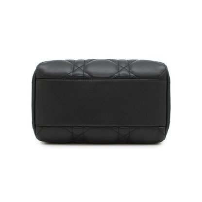 Dior Macrocannage Dior Groove 20 Bag BlackM1364UBOL_M900 Calf Leather Size Small