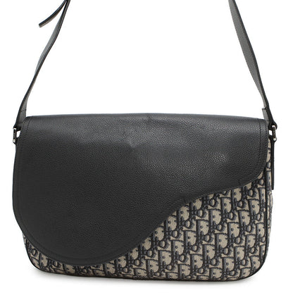 Dior Oblique Saddle Messenger Navy/Beige1ADME133YKS_H27E Jacquard Leather
