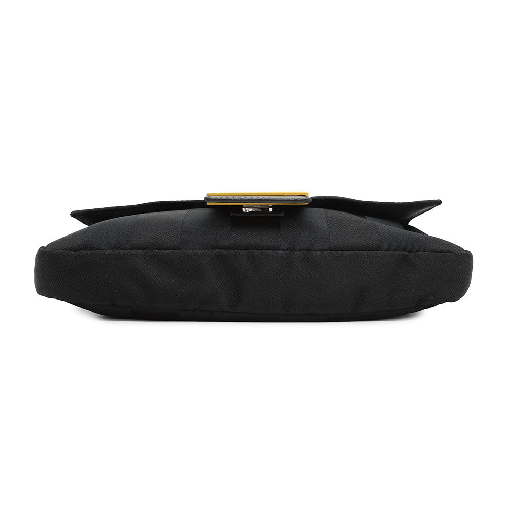 FENDI ?Pecan Bucket for Men Black/Yellow7VA472 Nylon Leather
