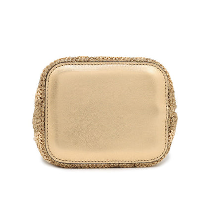 FENDI ?Montresor Gold8BS010 Straw Leather Size Mini