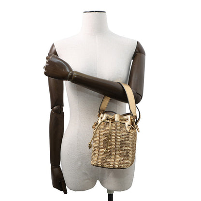 FENDI ?Montresor Gold8BS010 Straw Leather Size Mini