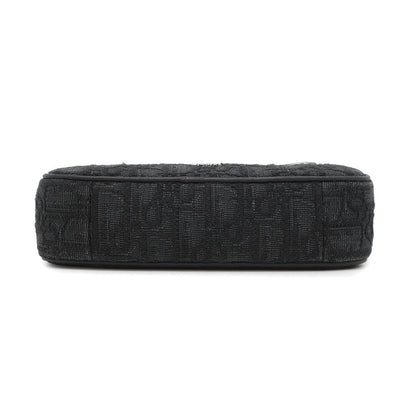 Dior Oblique Safari Shoulder Bag Black2ESWS011YKY Jacquard Leather Size Mini