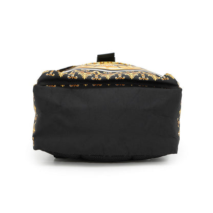FENDI ?Fendace Zucca Backpack Black/Yellow7VZ066 Nylon