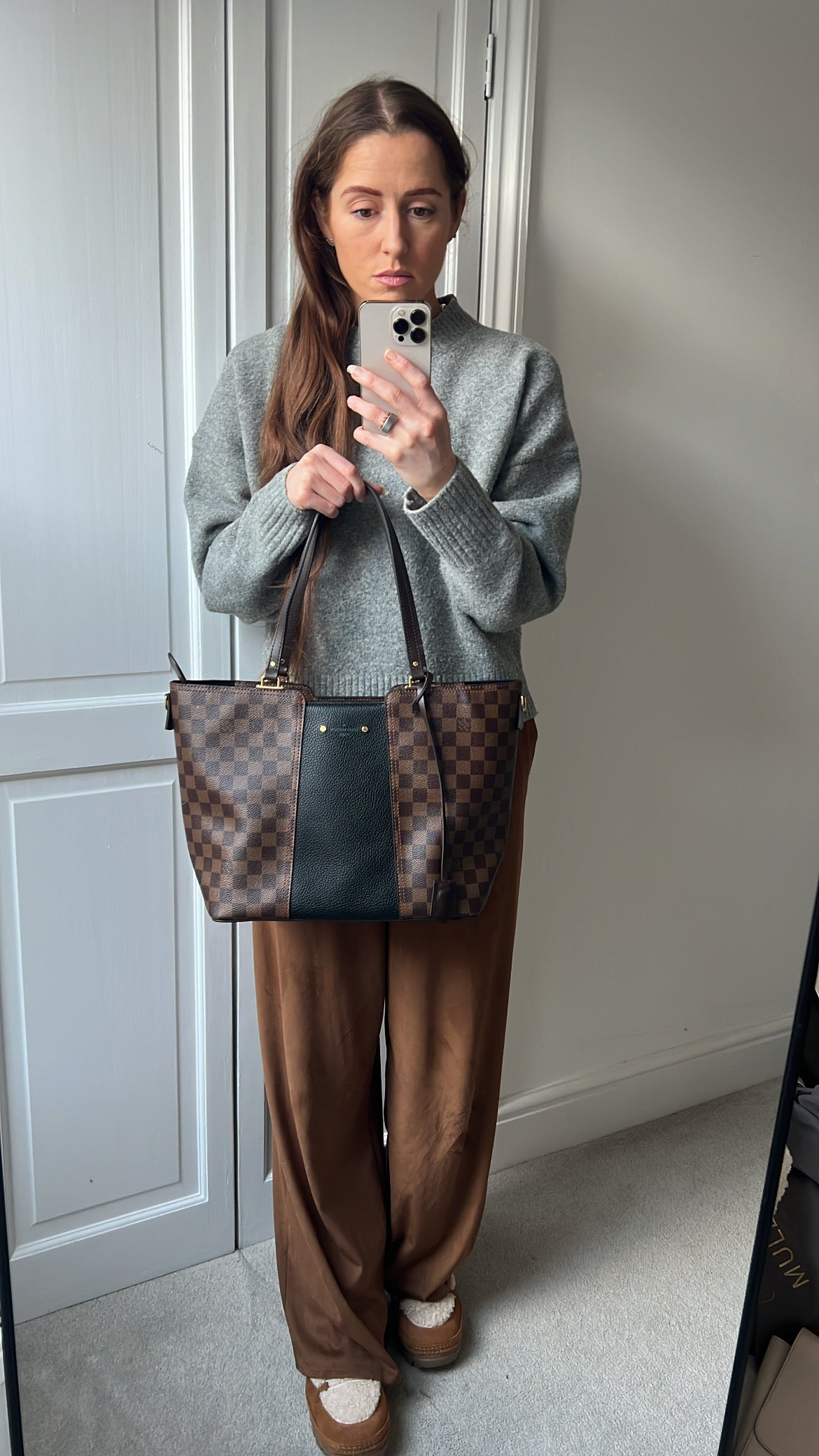 Louis Vuitton Jersey Bag Damier Ebene