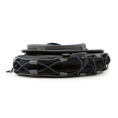 Dior Saddle bag Sacai collaboration Black1ADCA374USC_H15E Technical Fabric Leather