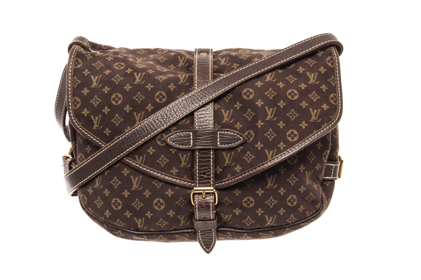 Louis Vuitton Brown Monogram Canvas Saumur 30 Crossbody Bag
