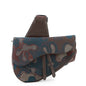Dior Camouflage Saddle Crossbody Bag Bordeaux/Maru color Canvas