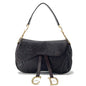Dior Saddle OneShoulder Bag Brown Autruche Embossed Leather