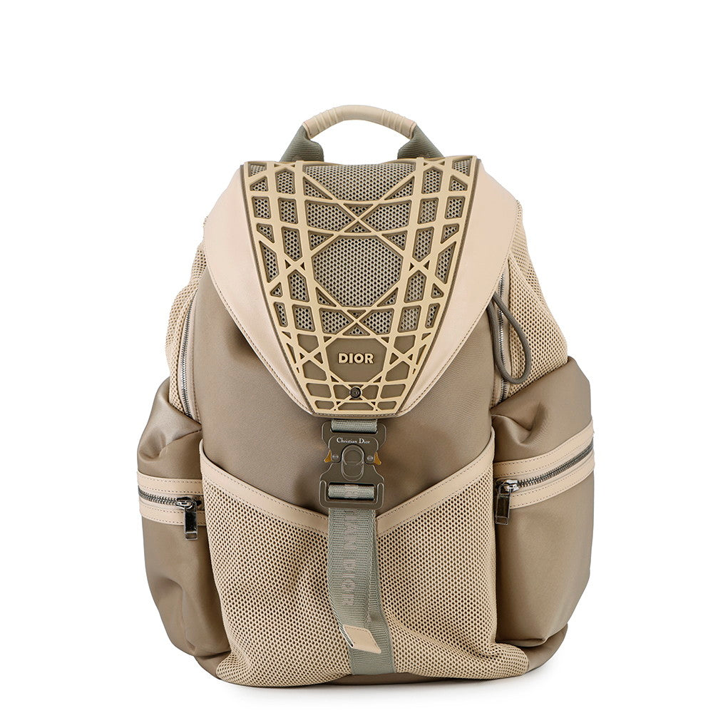 Dior Luxury Leather Backpack Beige