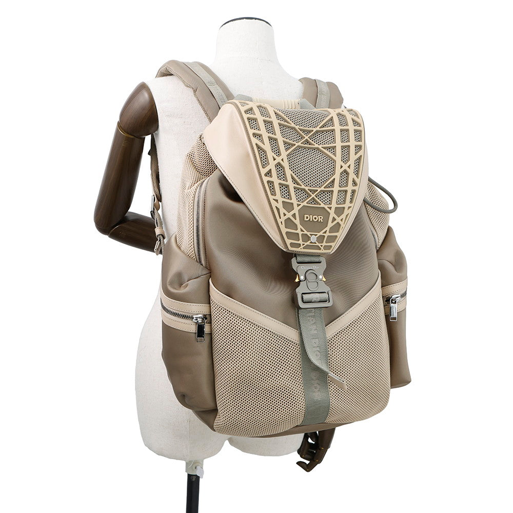 Dior Luxury Leather Backpack Beige