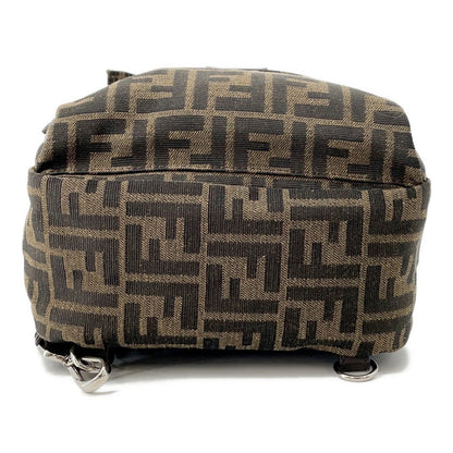 FENDI FENDI Ness Crossbody Bag Brown/Black7VZ067 Canvas Leather