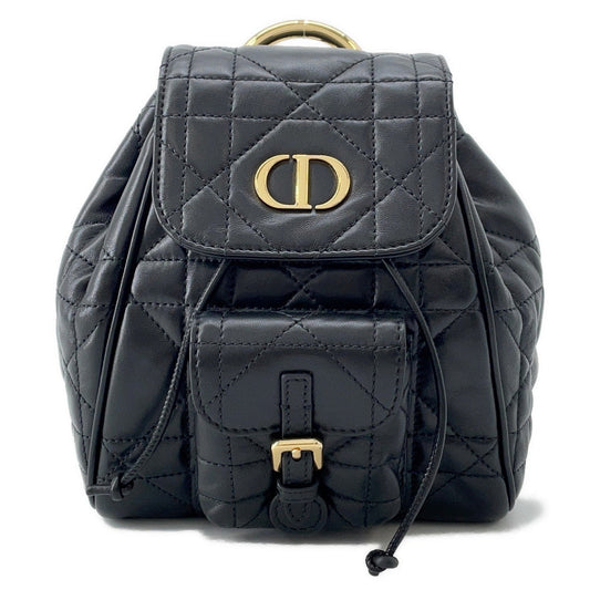 Dior Macrocannage Caro Backpack Blackm6302Unoz Lambskin Size Small