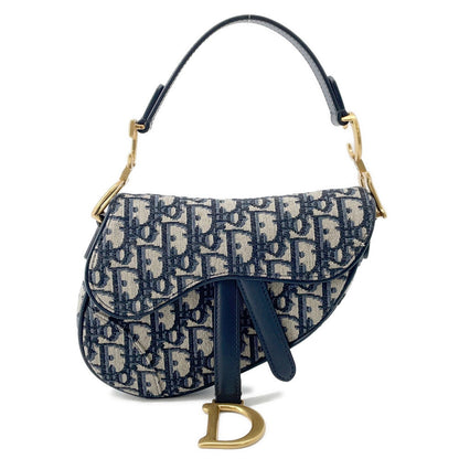 Dior Saddle Oblique One Shoulder Bag Navym0455Ctzq Canvas Leather