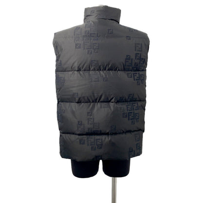 FENDI Down vest Size 52 BlackFAA694 Cotton46% Nylon30% Polyester24%