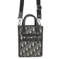 Dior Oblique Leather Navy Tote Bag Leather