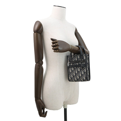 Dior Oblique Leather Navy Tote Bag Leather