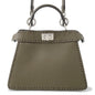 FENDI Peekaboo Selleria I see you Khaki8BN335 Leather Size Petit