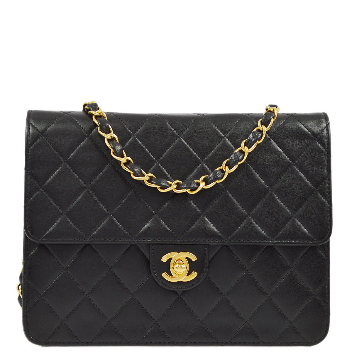 Chanel Flap Small Lambskin Black Shoulder Bag Style