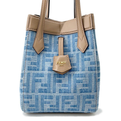 FENDI Origami Shoulder Bag Blue8BS083 Denim