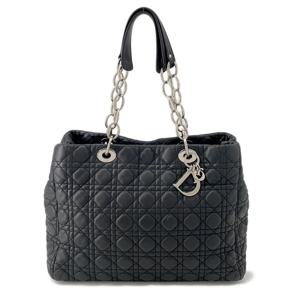 Dior Canage Chaintote Bag Blackcal44956 Leather