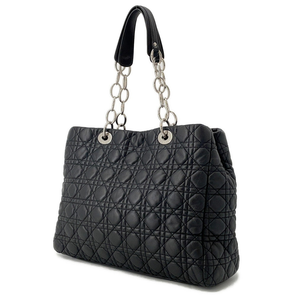 Dior Canage Chaintote Bag Blackcal44956 Leather