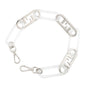 FENDI Strap You Handle Oarlock Silver/Transparent Metal Plastic