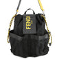 FENDI Strike Pecan Backpack Black/Yellow7VZ056 Nylon Leather Size Large